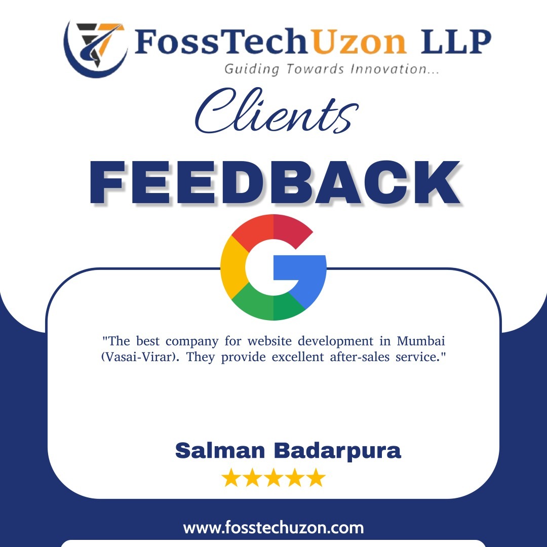 Client Feedback for FossTechUzon LLP