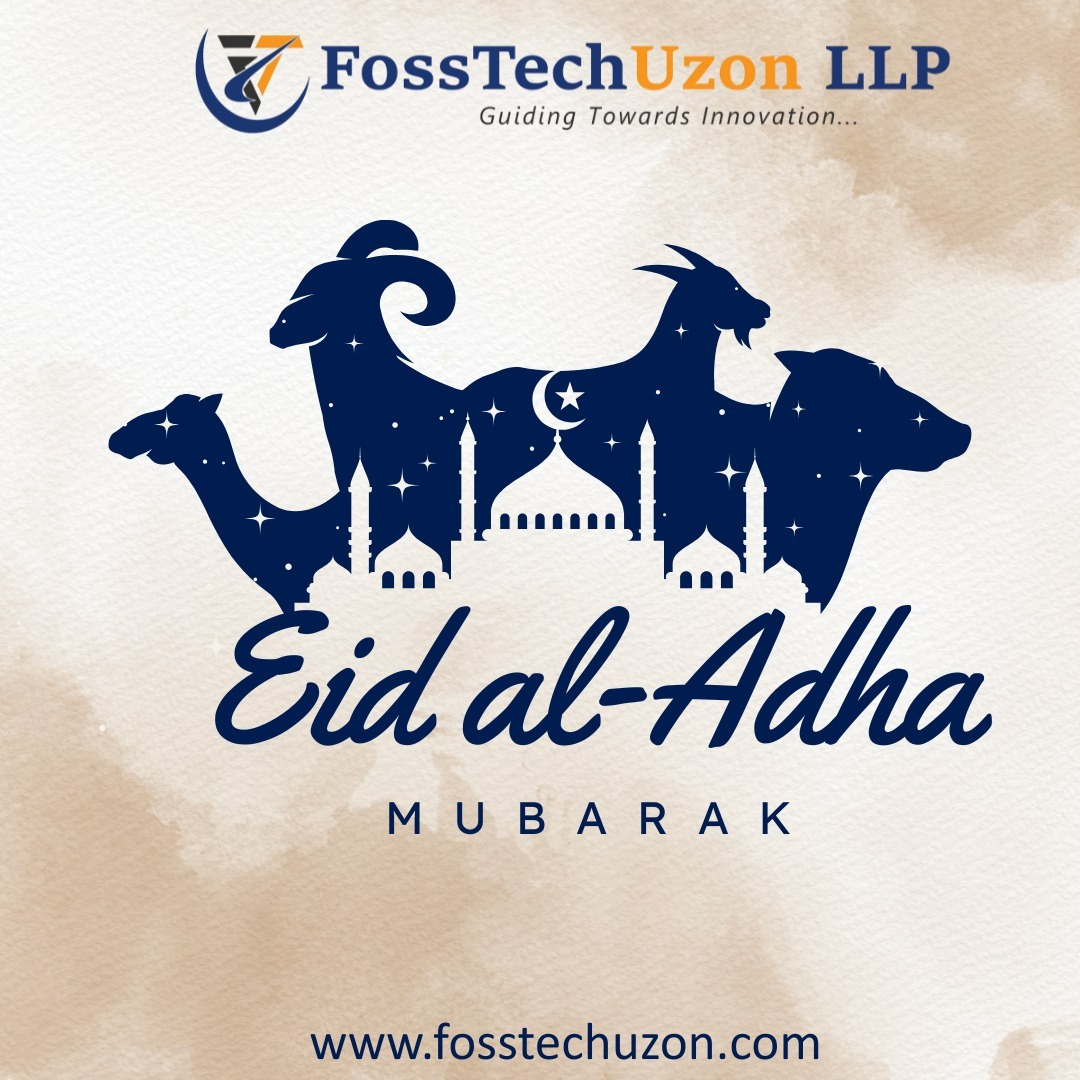  Eid Al-Adha Mubarak from Foss Tech Uzon LLP 