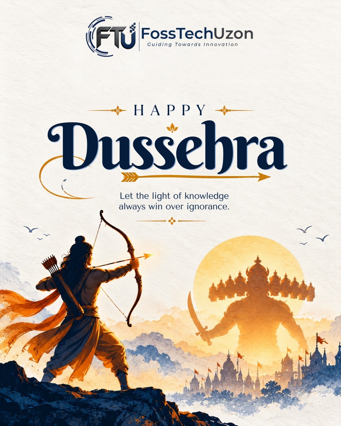 Happy Dussehra from FossTechUzon!