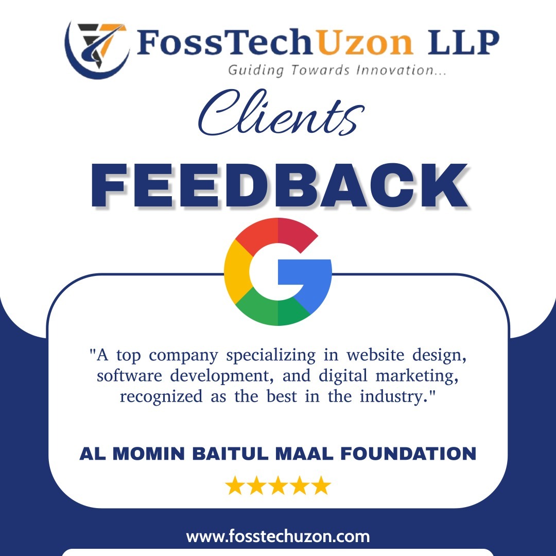 We're thrilled to share feedback from our valued client, Al Momin Baitul Maal Foundation: